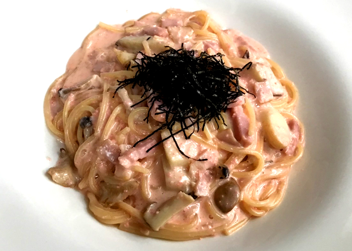 めんたいクリームパスタ