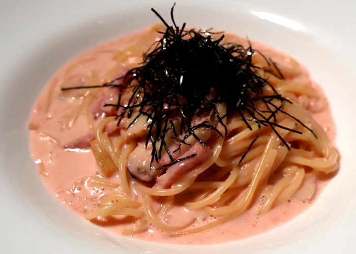 めんたいクリームパスタ