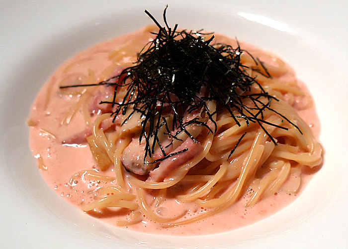 めんたいクリームパスタ